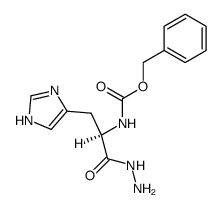 Nα-benzyloxycarbonyl-histidine hydrazide结构式
