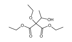 ethoxy-(1-hydroxy-ethyl)-malonic acid diethyl ester结构式