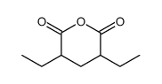 3,5-diethyloxane-2,6-dione Structure