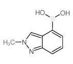 2-甲基吲唑-4-硼酸结构式