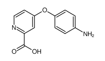 4-(4-氨基苯氧基)吡啶甲酸结构式