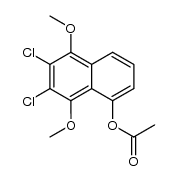 5-Acetoxy-2,3-dichlor-1,4-dimethoxynaphthalin结构式