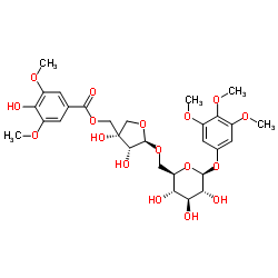 5''-O-Syringoylkelampayoside A结构式