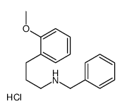 benzyl-[3-(2-methoxyphenyl)propyl]azanium chloride结构式