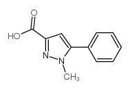1-Methyl-5-phenyl-1H-pyrazole-3-carboxylic acid structure