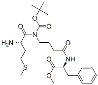 t-butyloxycarbonyl-methionyl-aminobutyryl-phenylalanine methyl ester结构式