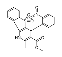 methyl 2-methyl-4-(2-nitrophenyl)-5,5-dioxo-1,4-dihydro-[1]benzothiolo[3,2-b]pyridine-3-carboxylate Structure