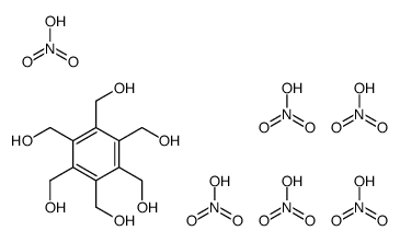 nitric acid,[2,3,4,5,6-pentakis(hydroxymethyl)phenyl]methanol结构式
