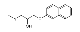 dl-1-(2-Naphthoxy)-2-hydroxy-3-dimethylaminopropane结构式