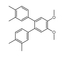4',5'-dimethoxy-3,3'',4,4''-tetramethyl-1,1':2',1''-terphenyl结构式