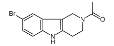 1-(8-bromo-1,3,4,5-tetrahydropyrido[4,3-b]indol-2-yl)ethanone结构式
