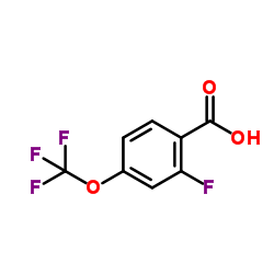 2-Fluoro-4-(trifluoromethoxy)benzoic acid结构式