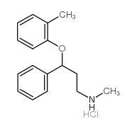 N-甲基-gamma-(2-甲基苯氧基)苯丙胺盐酸盐结构式