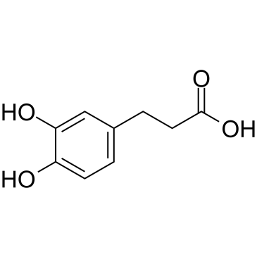 3,4-Dihydroxyhydrocinnamic acid structure