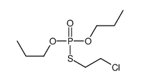 1-[2-chloroethylsulfanyl(propoxy)phosphoryl]oxypropane结构式