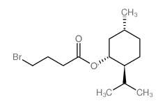 (1R,2S,5R)-2-异丙基-5-甲基环己基4-溴丁酸酯结构式