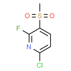 6-CHLORO-2-FLUORO-3-METHANESULFONYL-PYRIDINE Structure