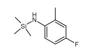 N-trimethylsilyl-4-fluoro-o-toluidine结构式