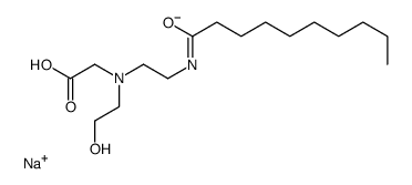 sodium,2-[2-(decanoylamino)ethyl-(2-hydroxyethyl)amino]acetate Structure