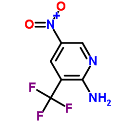 5-硝基-3-(三氟甲基)吡啶-2-胺结构式