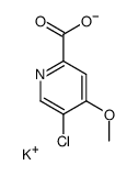 5-氯-4-甲氧基吡啶-2-羧酸钾结构式