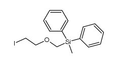 ((2-iodoethoxy)methyl)(methyl)diphenylsilane结构式