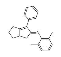 (2,6-Dimethyl-phenyl)-[3-phenyl-4,5,6,6a-tetrahydro-1H-pentalen-(2E)-ylidene]-amine Structure