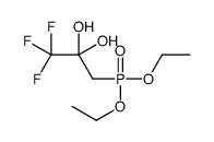 3-diethoxyphosphoryl-1,1,1-trifluoropropane-2,2-diol Structure