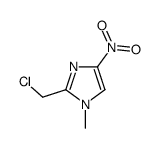 2-(chloromethyl)-1-methyl-4-nitroimidazole结构式