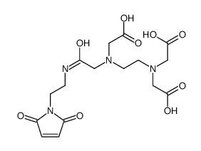 2-[2-[bis(carboxymethyl)amino]ethyl-[2-[2-(2,5-dioxopyrrol-1-yl)ethylamino]-2-oxoethyl]amino]acetic acid Structure