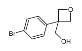 (3-(4-溴苯基)氧杂环丁烷-3-基)甲醇结构式