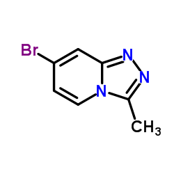 7-溴-3-甲基[1,2,4]三唑[4,3-a]吡啶结构式