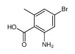 2-amino-4-bromo-6-methylbenzoic acid Structure