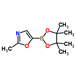 2-甲基恶唑-5-频那醇硼酸酯结构式