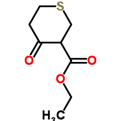 Ethyl 4-oxo-tetrahydro-3-thiopyrancarboxylate Structure