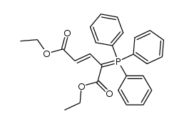 (E)-diethyl 4-(triphenylphosphoranylidene)pent-2-enedioate结构式