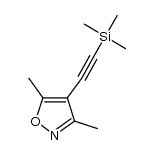 3,5-dimethyl-4-((trimethylsilyl)ethynyl)isoxazole结构式
