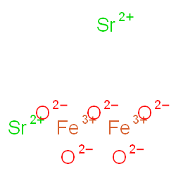 diiron strontium tetraoxide Structure