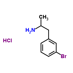 1-(3-溴苯基)丙烷-2-胺盐酸结构式