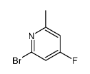 2-溴-4-氟-6-甲基吡啶结构式