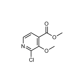 2-氯-3-甲氧基异烟酸甲酯结构式