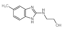 2-(5-甲基-1H-苯并咪唑-2-基氨基)-乙醇结构式