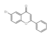6-溴-2-苯基-(4H)-4-苯并吡喃结构式