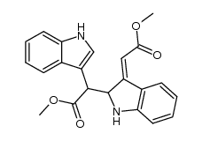methyl 2-(1H-indol-3-yl)-2-(3-(2-methoxy-2-oxoethylidene)indolin-2-yl)acetate Structure