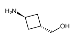 (trans-3-aminocyclobutyl)methanol Structure