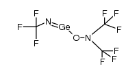 N-(((bis(trifluoromethyl)amino)oxy)germylene)-1,1,1-trifluoromethanamine结构式