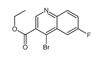 4-Bromo-6-fluoroquinoline-3-carboxylic acid ethyl ester structure