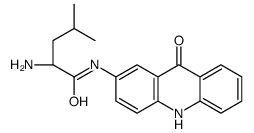 N-(L-亮氨酰)-2-氨基吖啶酮结构式