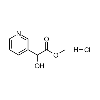 2-羟基-2-(吡啶-3-基)乙酸甲酯盐酸盐结构式
