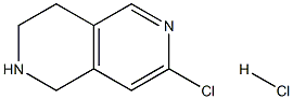 7-氯-1,2,3,4-四氢-2,6-二氮杂萘盐酸盐结构式
